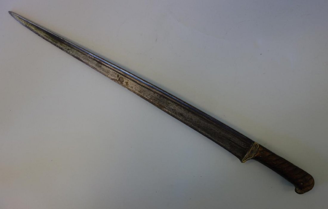 Afghan Short Sword, Islamic Motif on Blade (1 of 2)