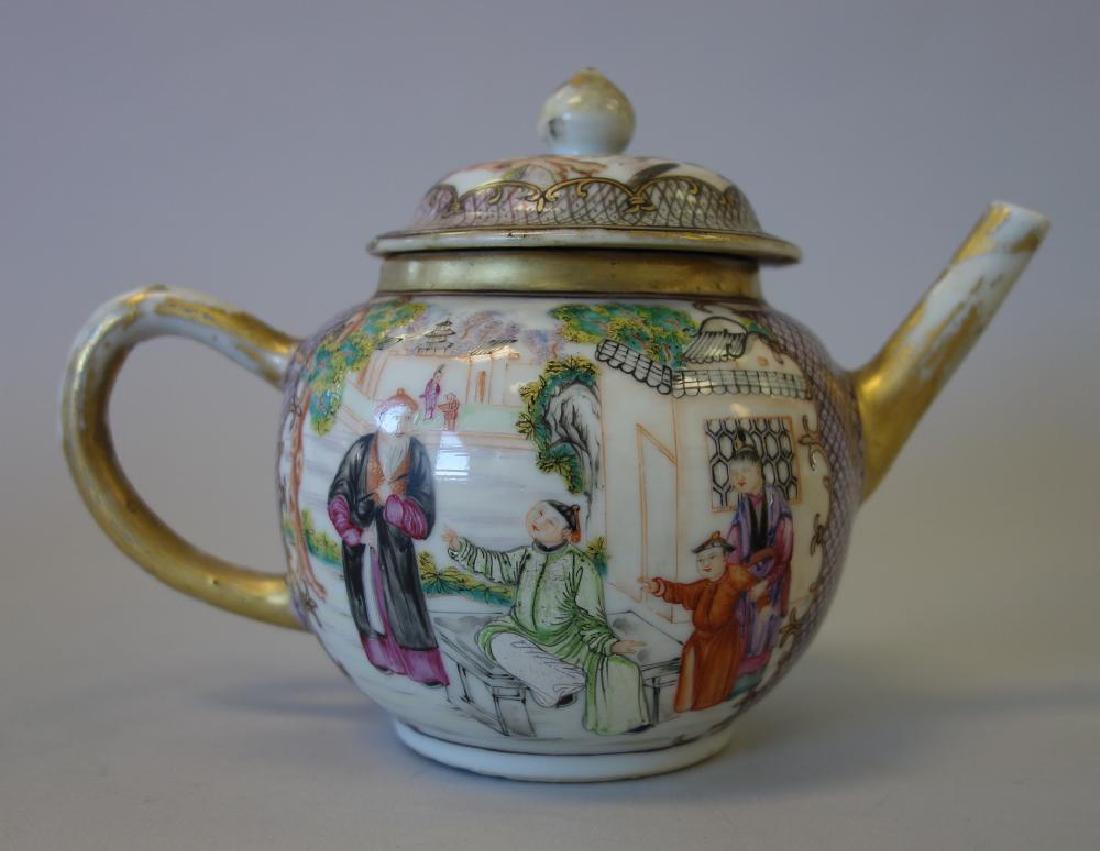 18thc Chinese Export Porcelain Enameled Teapot (1 of 4)