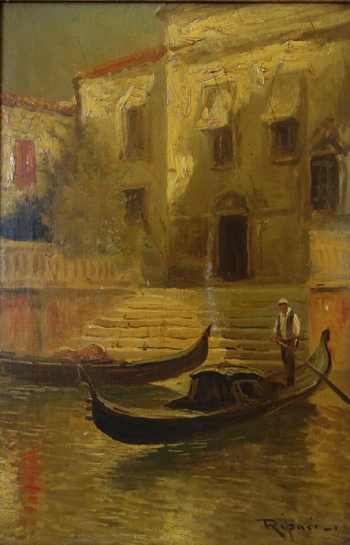 Virgilio Ripari (1843-1902) Venice Canal Scene (1 of 4)