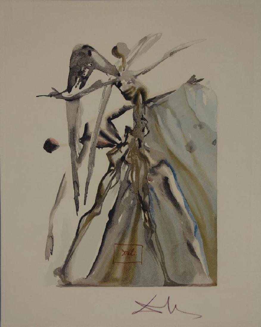 Salvador Dali, Purgatory Canto 4, Divine Comedy (1 of 2)