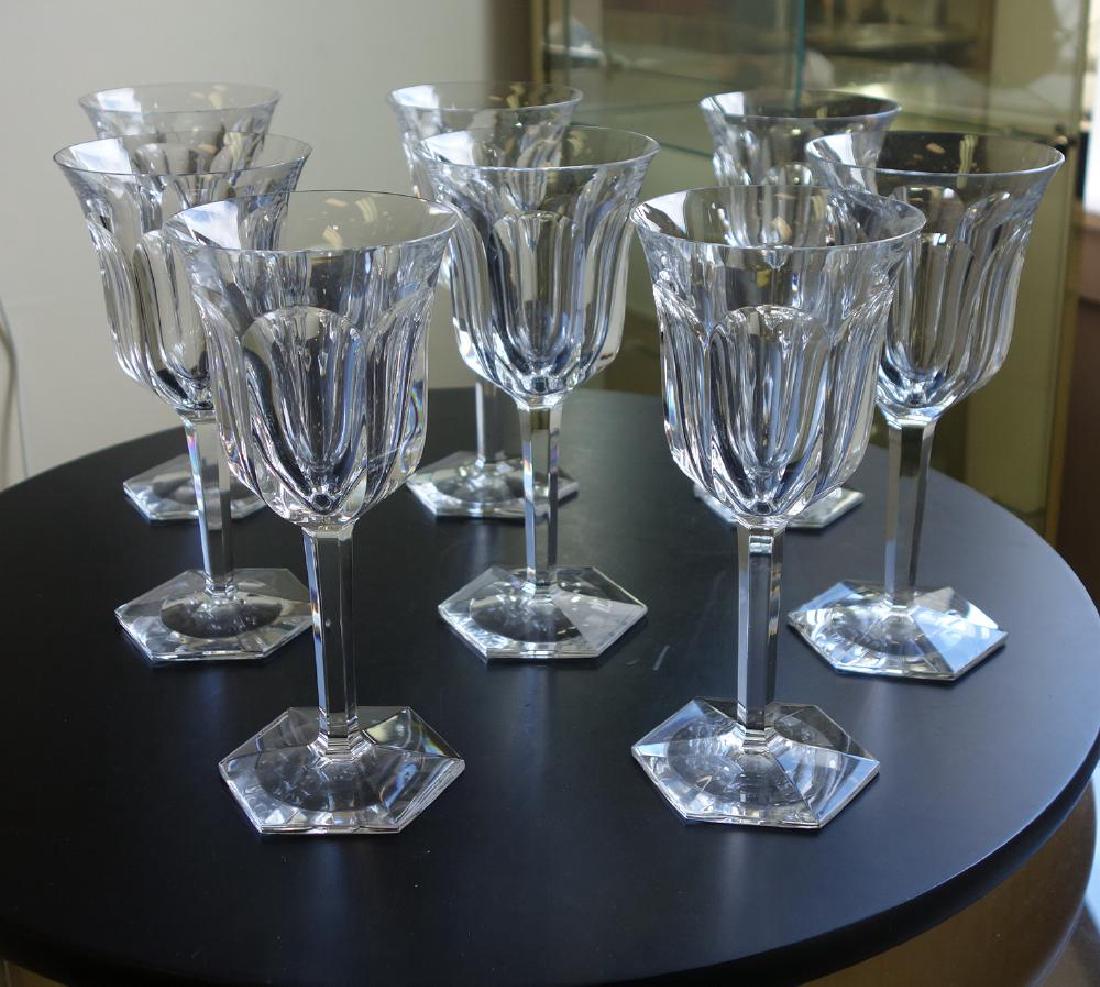 8 Baccarat Malmaison Crystal Water Goblets (1 of 2)