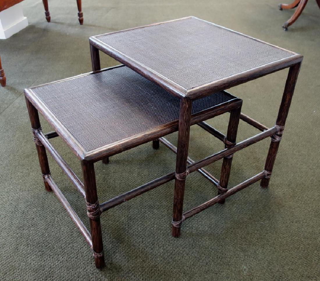 Vintage McGuire Rattan Nesting Tables (1 of 5)