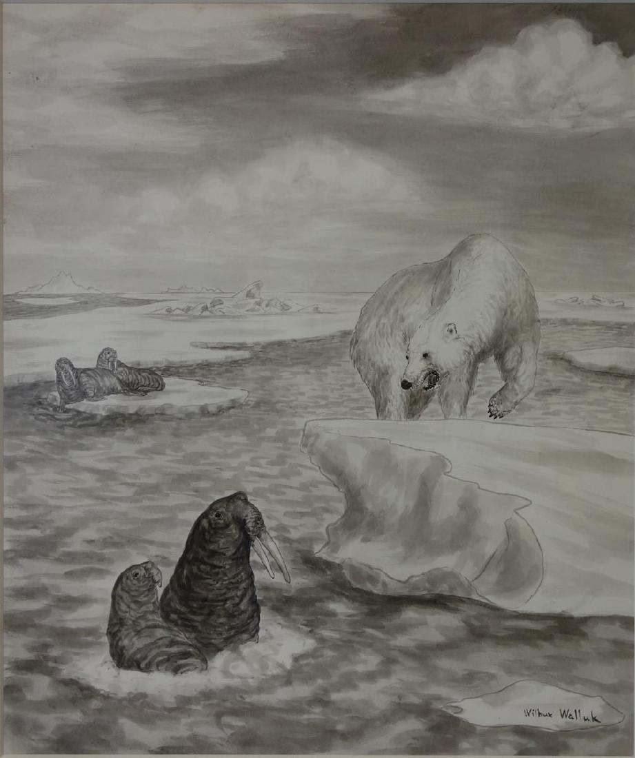 Wilbur Walluk (1928-1968) Polar Bear Hunting (1 of 3)