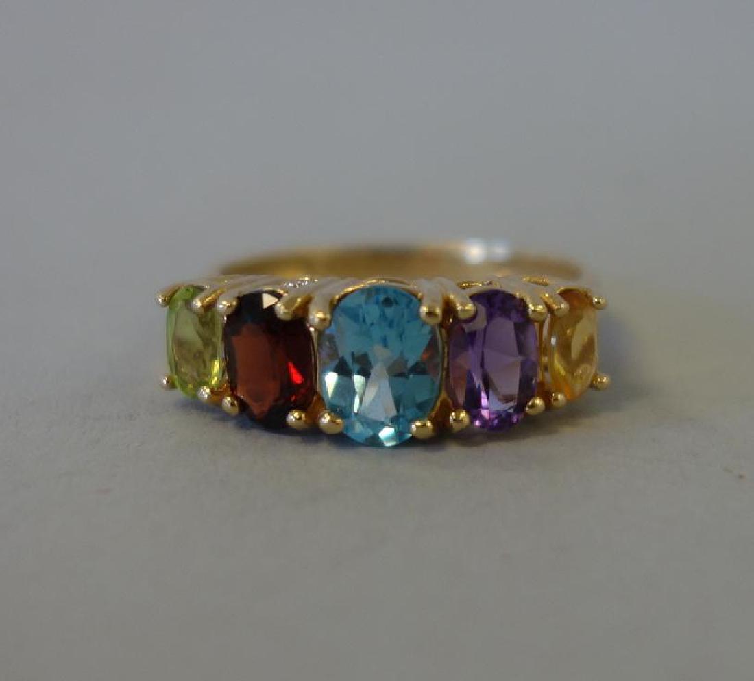 14K Gold Multi Gemstone Ring by Romanza (1 of 2)