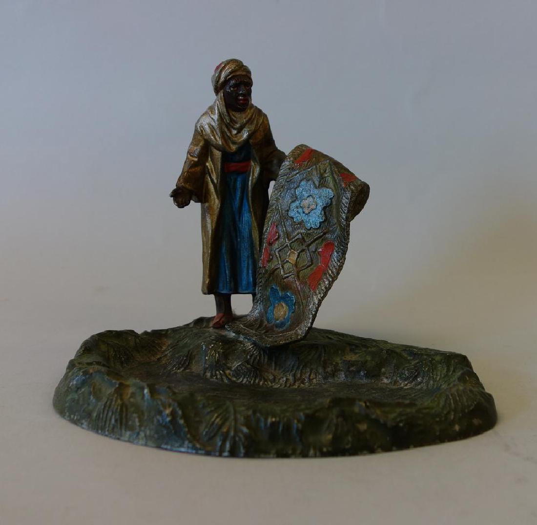 Austrian Cold Painted Tray, The Rug Merchant (1 of 4)