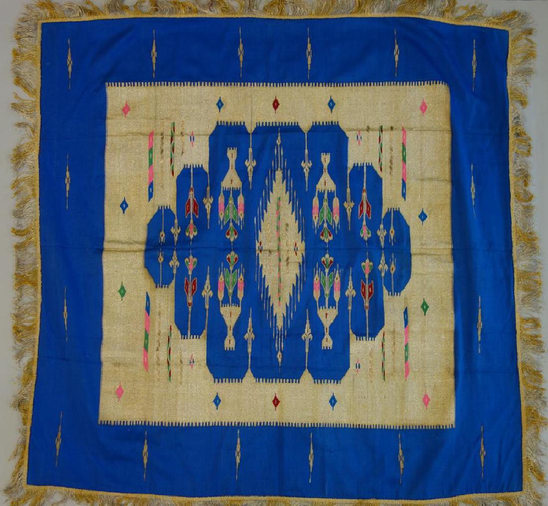 Aleppo, Syrian Silk & Gold Metal Thread Textile (1 of 2)