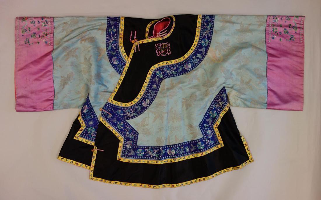 Chinese Silk Embroidered Tunic / Robe, Qing (1 of 6)