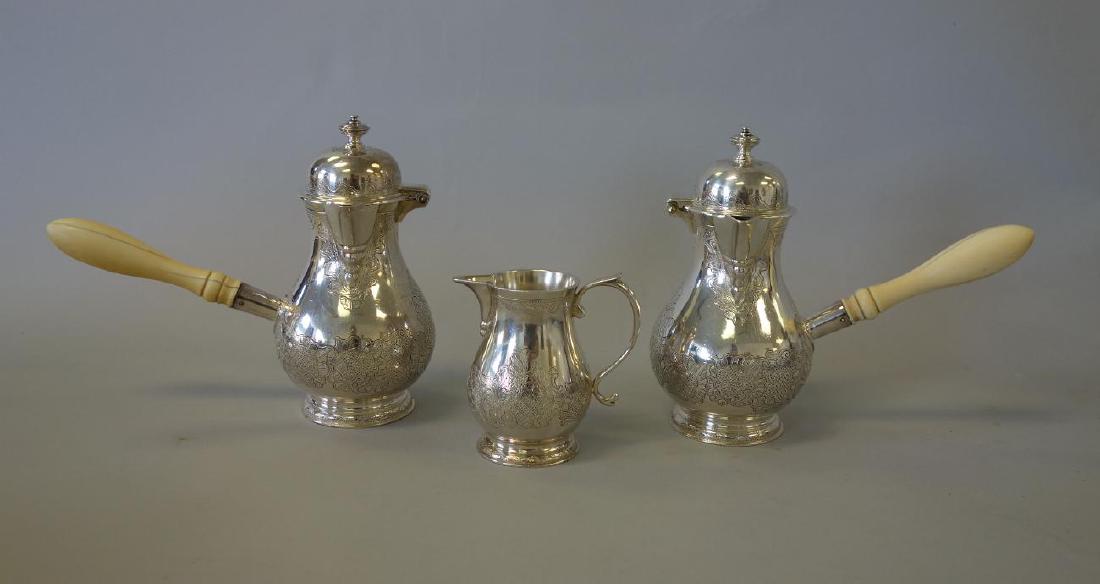 Britannia Sterling Cafe Au-Lait Set, C. Shapland (1 of 3)