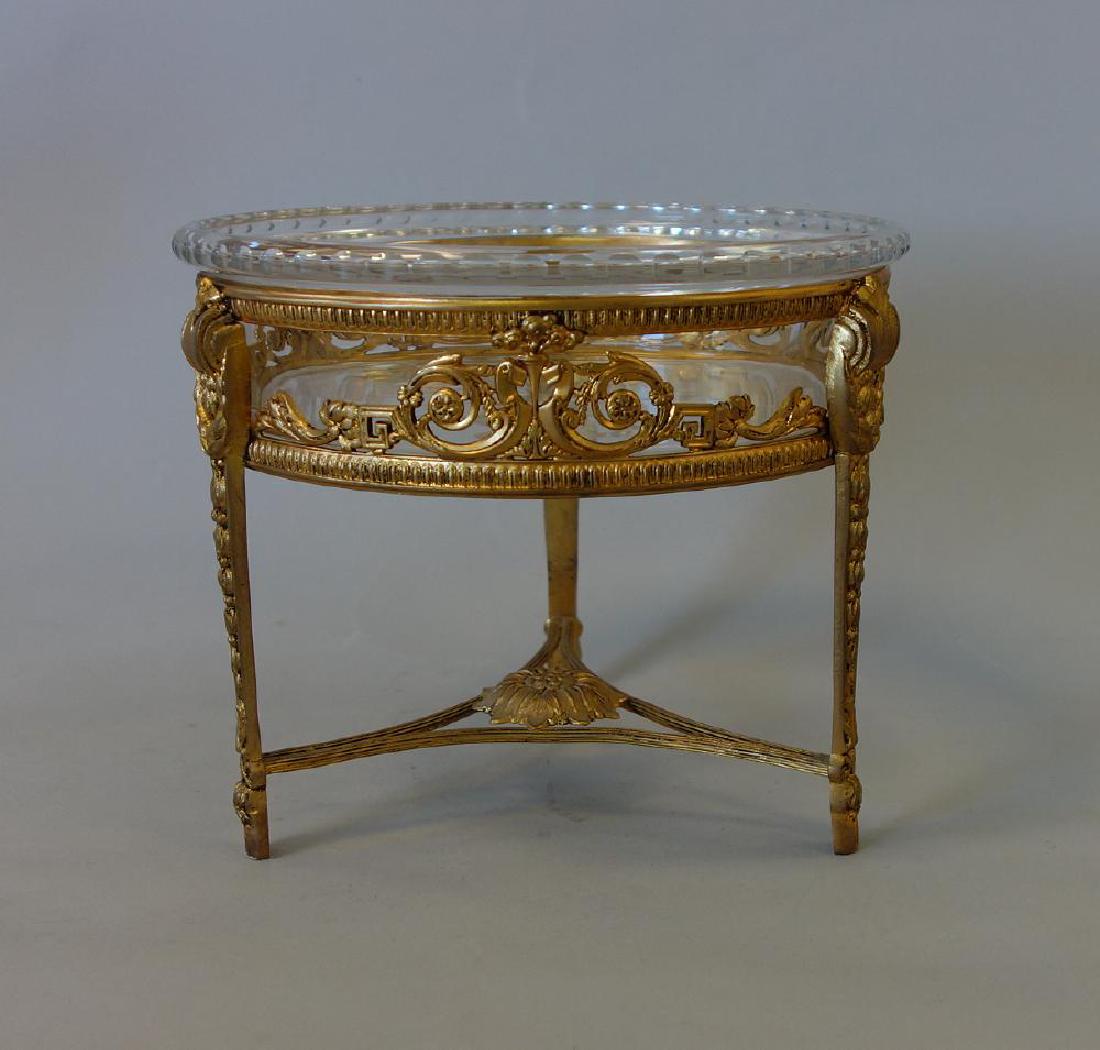 19thc Baccarat Crystal & Bronze Centerpiece Bowl (1 of 5)