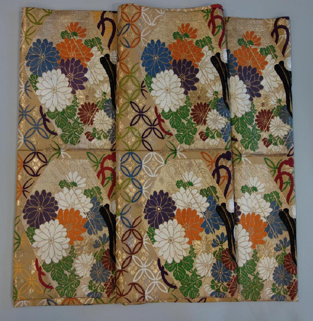 Fine Japanese Embroidered Brocade Silk Obi (1 of 2)