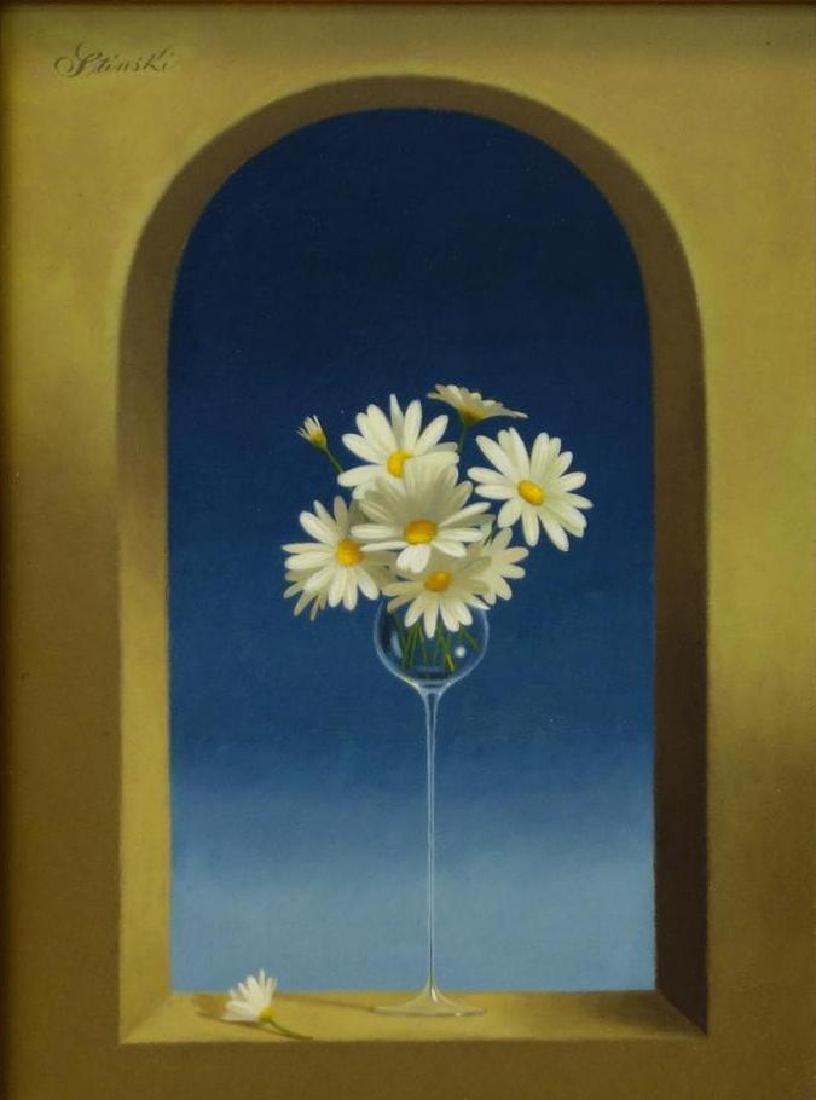 Gerald Stinski (b-1929) Still Life, Daisy Bouquet (1 of 3)