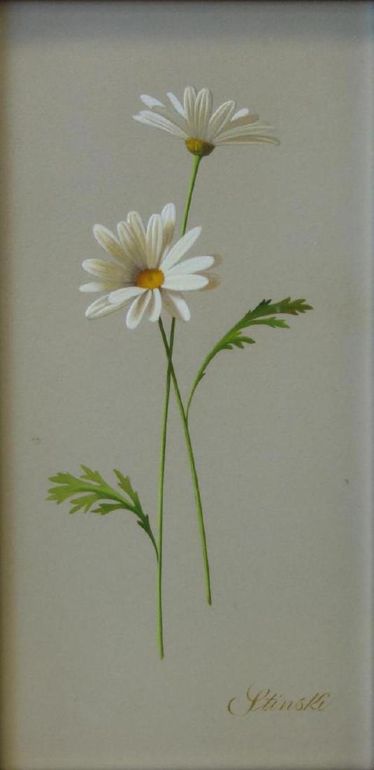 Gerald Stinski (b-1929) Still Life, Daisies (1 of 3)