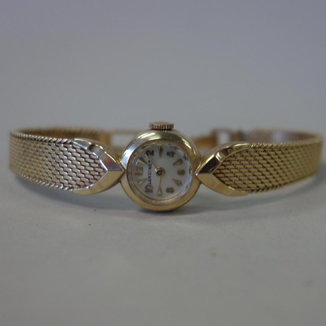 Longines 14K Gold Wrist Watch & 14K Gold Band (1 of 2)