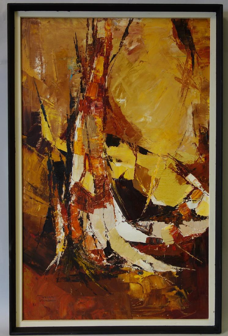 Warren Brandon (1916-1977) Abstract, Mid Century (1 of 2)