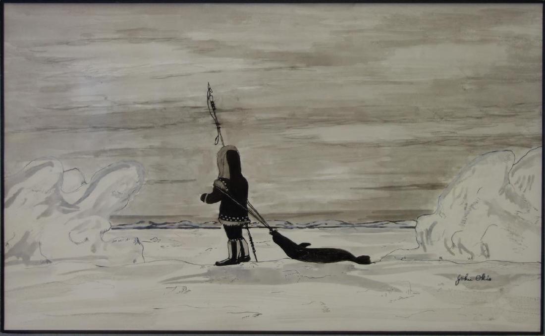 John Okie (1940-2009) Seal Hunter (1 of 3)