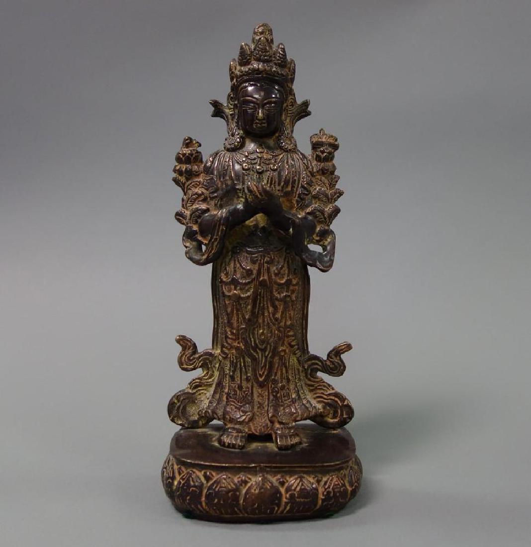 Hindu Bronze Sculpture of Goddess Parvati (1 of 3)