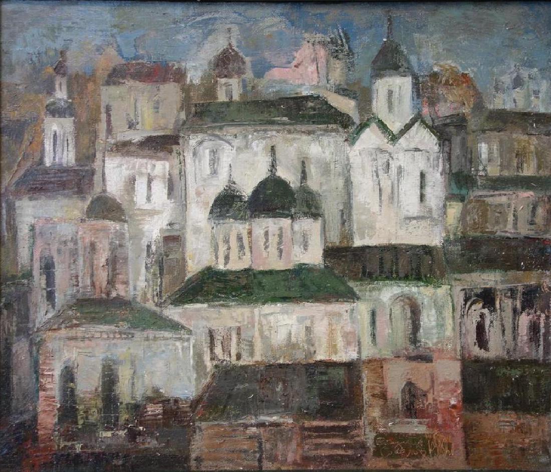 Vadim P. Sokolov (b-1942) Kiev Podol Oil on Canvas (1 of 4)