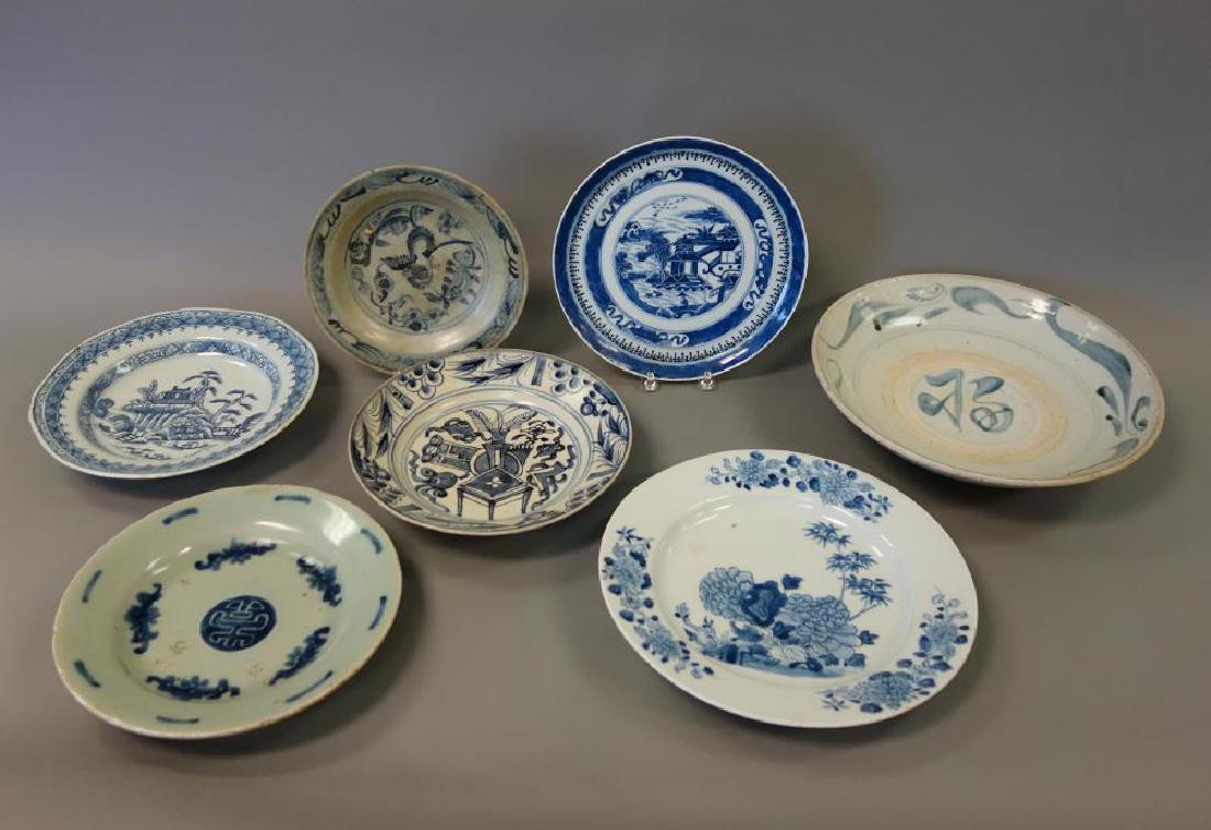 19thc Chinese Porcelain Bowls & Dishes (7) (1 of 7)