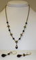 Victorian Garnet Necklace & Earring Suite