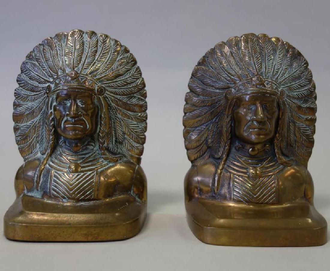 Indian Chief Bookends, Allen Mfg Co. (1 of 2)