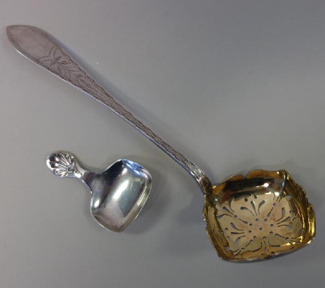 English Sterling Caddy Spoon & Danish Silver Spoon (1 of 2)