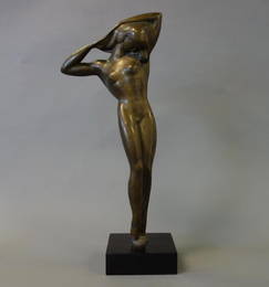 Boris Lovet-Lorski (1894-1973) Bronze Nude, Signed