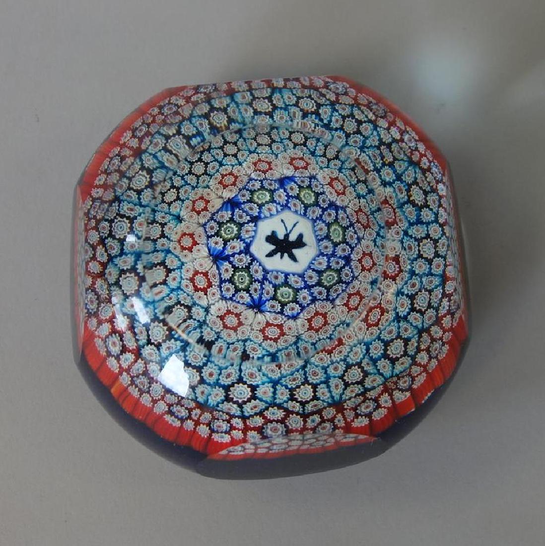 Whitefriars Millefiori Faceted Glass Paperweight (1 of 4)
