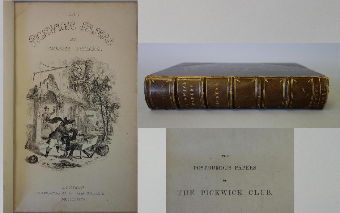 Dickens, Pickwick Papers, First Edition London (1 of 8)