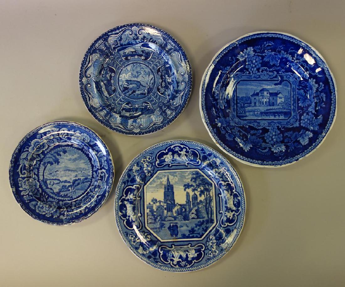 4-19thc Staffordshire Historical Plates, DC + (1 of 9)
