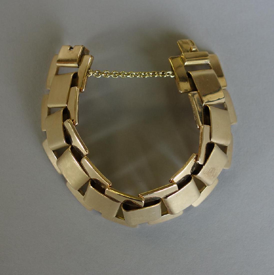 French 18K Gold Link Bracelet, 111.2 grams (1 of 2)