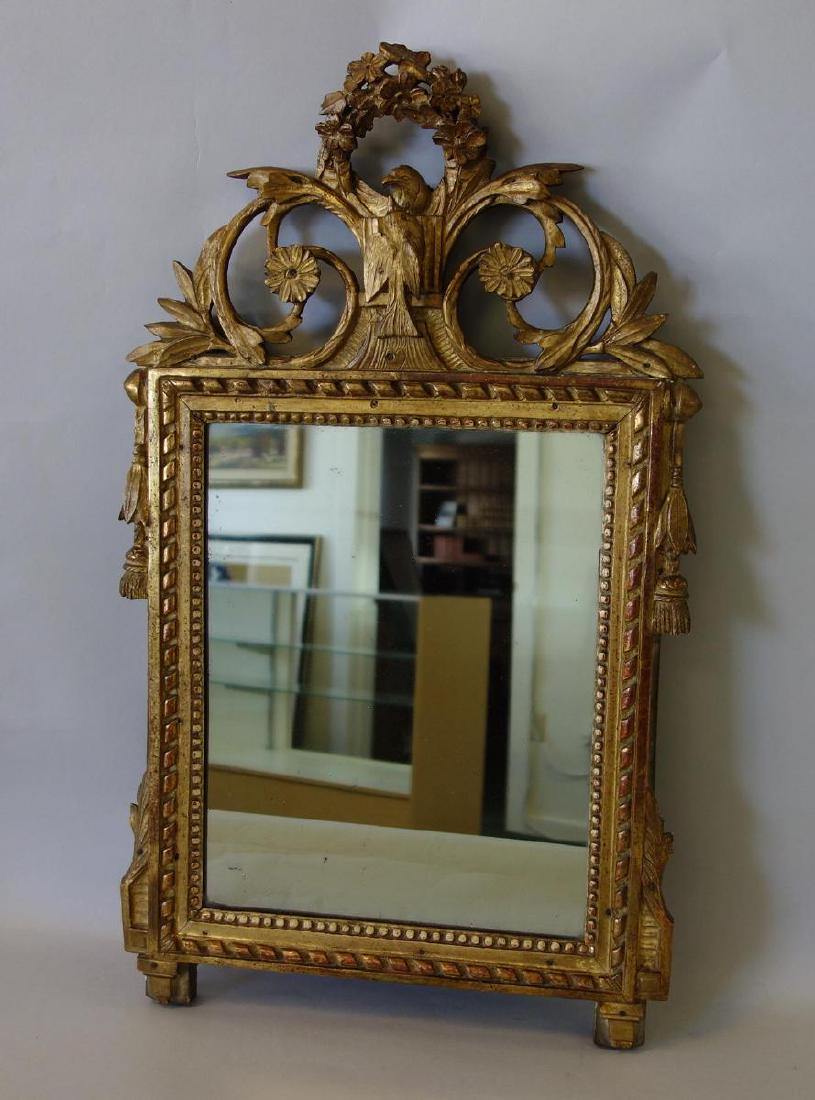 19thc Italian Neoclassical Gilt-Wood Mirror (1 of 4)