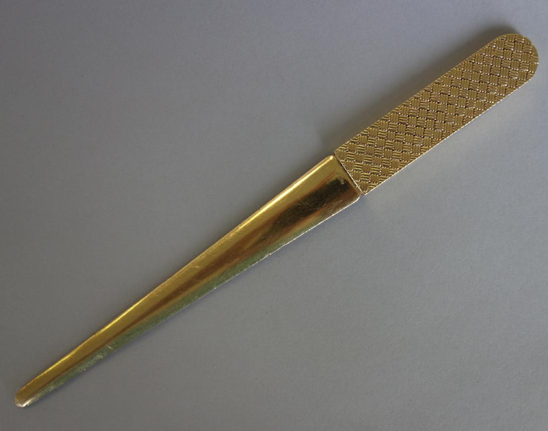 Tiffany & Co 14K Yellow Gold Letter Opener