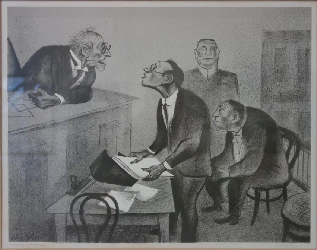 William Gropper (1897-1977) Young Attorney (1 of 4)