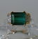 14K Gold Tourmaline & Diamond Ring