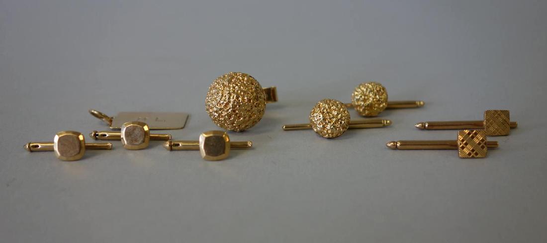 14K Gold, Tiffany Name Tag, Shirt Studs & Cufflink (1 of 1)