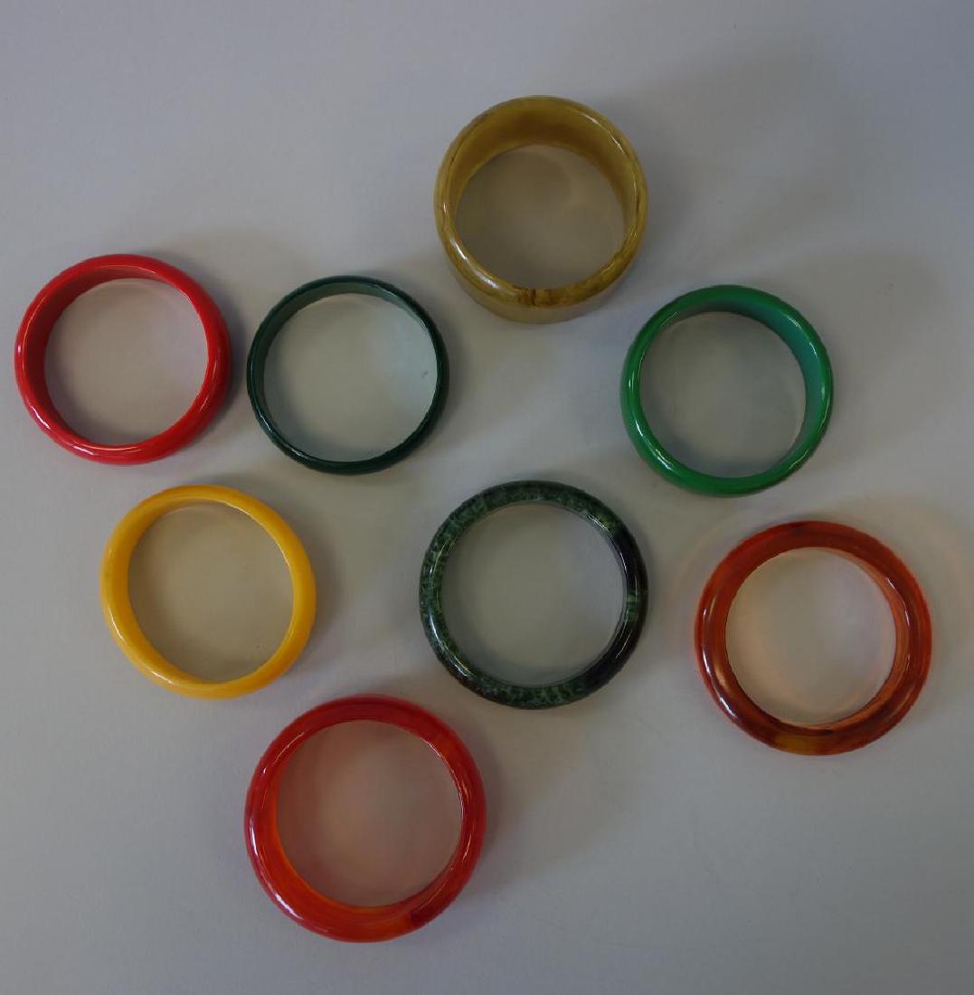 8 Bakelite Bangle Bracelets (1 of 5)