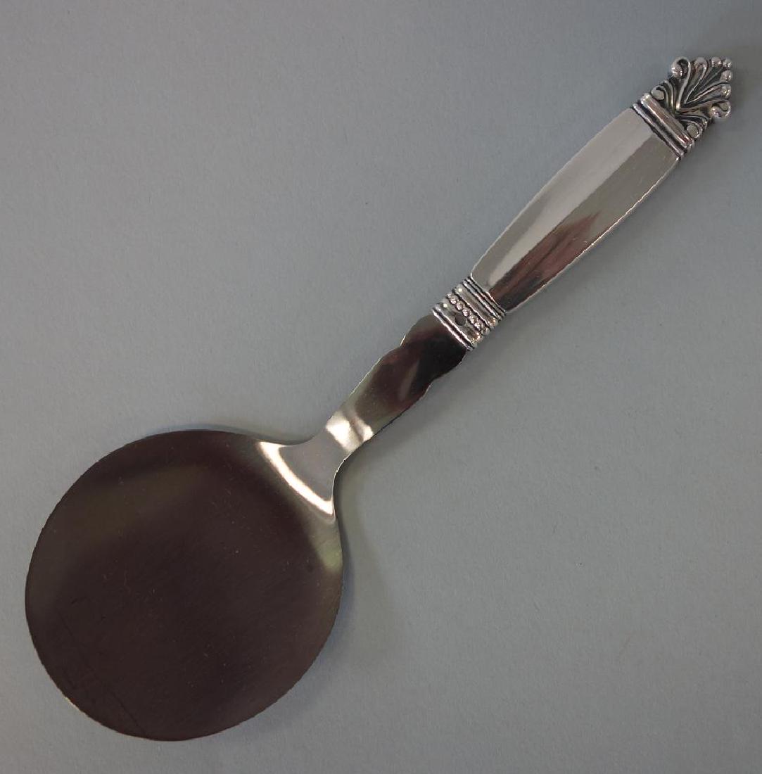 Georg Jensen Sterling Tomato Server, Acanthus (1 of 2)