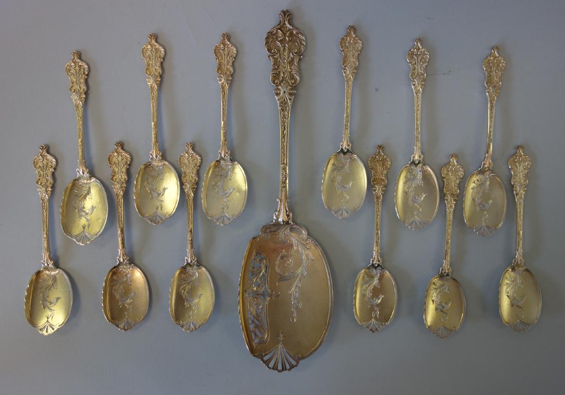 Lazarus Posen 950 Silver Ice Cream Dessert Service (1 of 4)