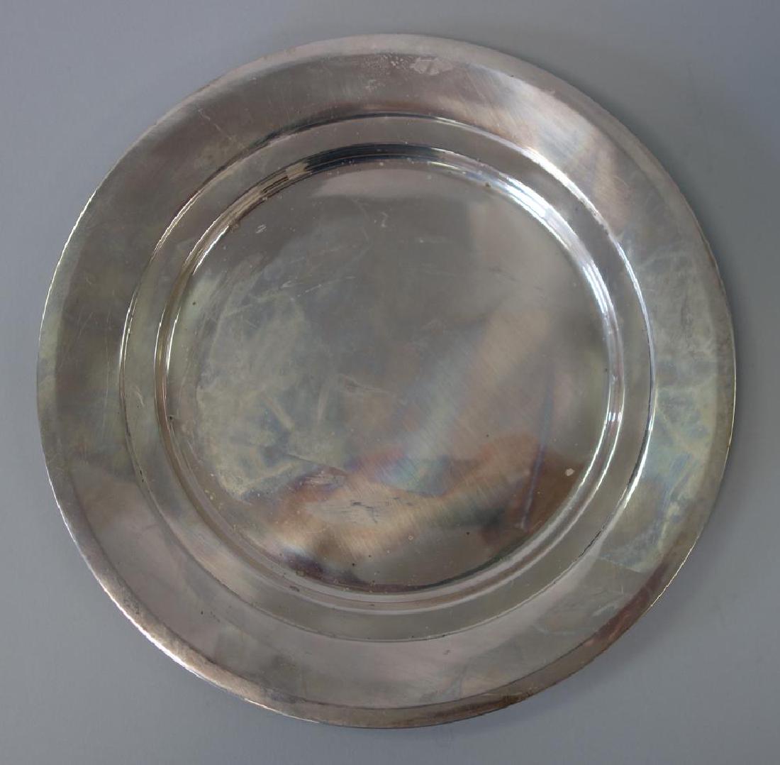 German 900 Silver Round Serving Tray (1 of 1)