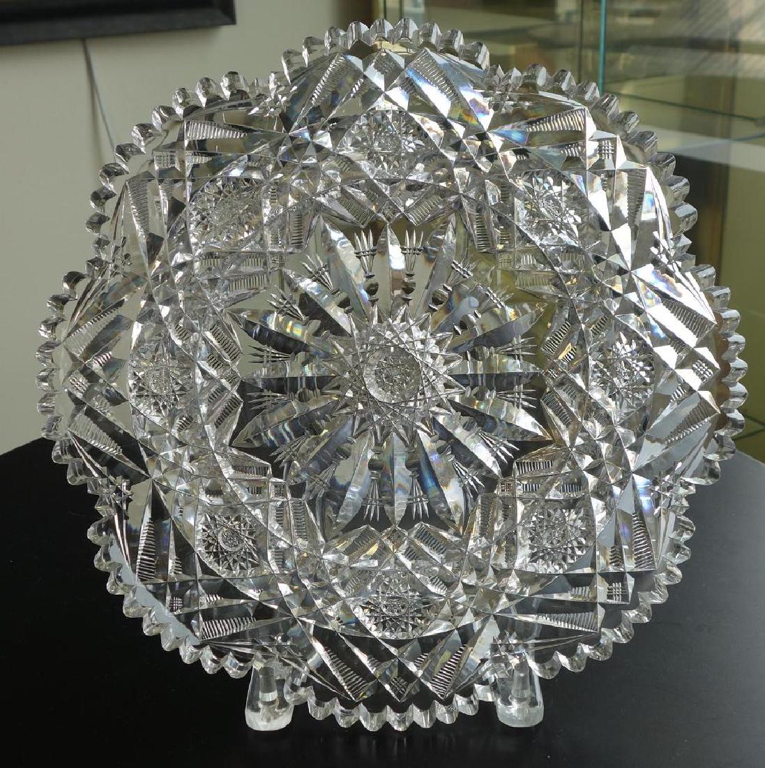 Libbey Brilliant Period Cut Glass Tray, Signed (1 of 1)