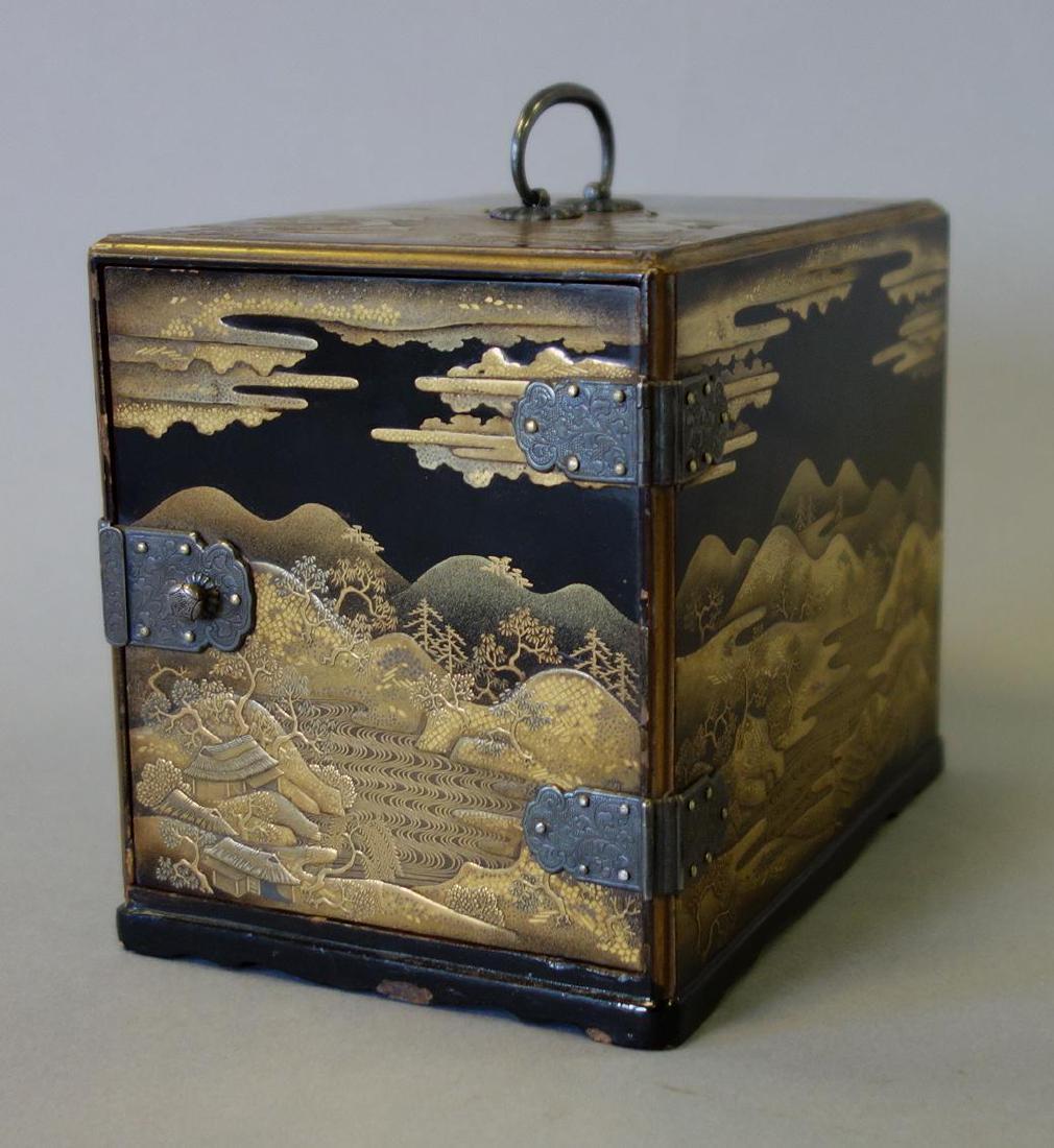 Fine Japanese Lacquer Miniature Cabinet, Meiji (1 of 14)