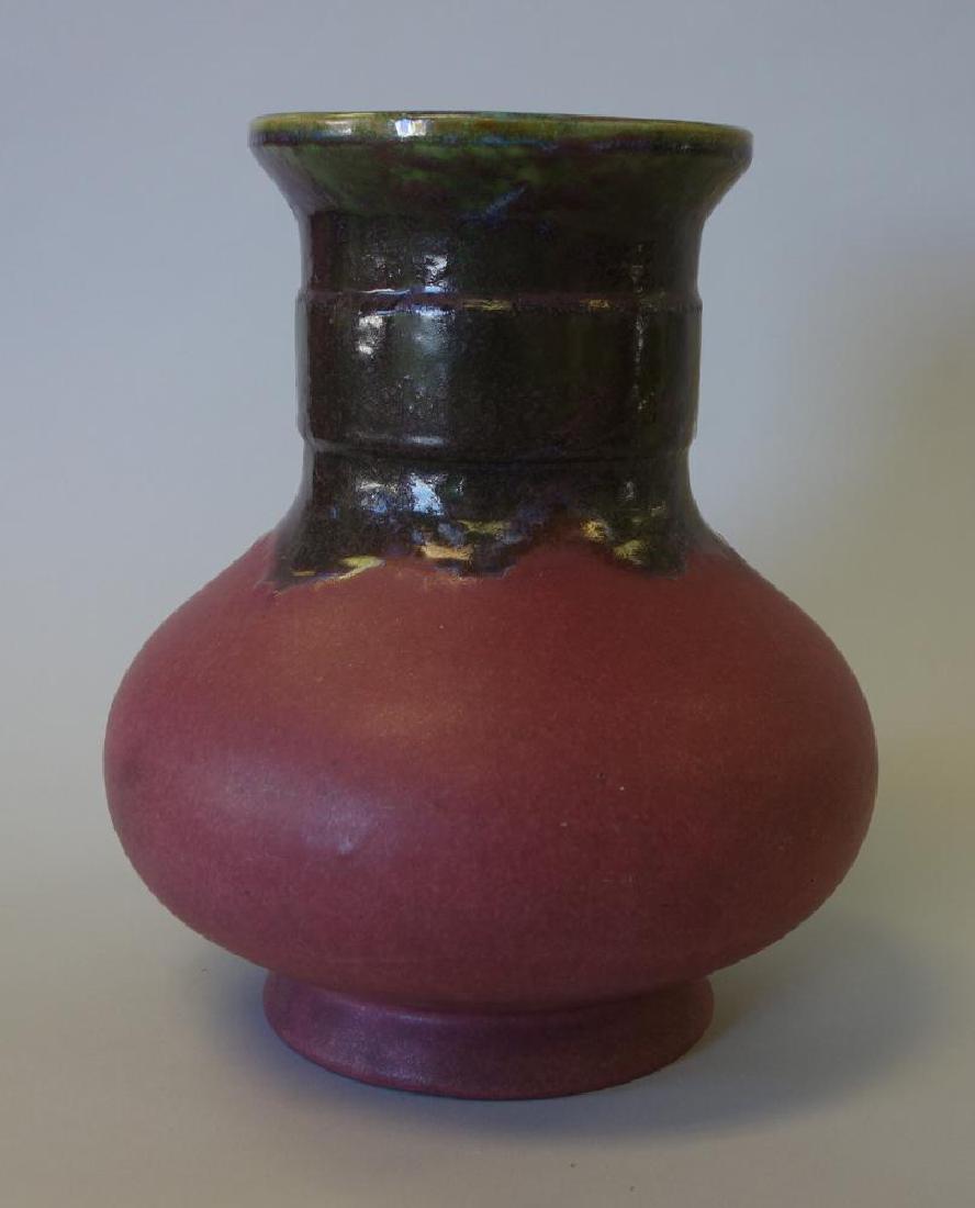 Large Fulper Pottery Vase, Flambe Drip Glaze (1 of 4)