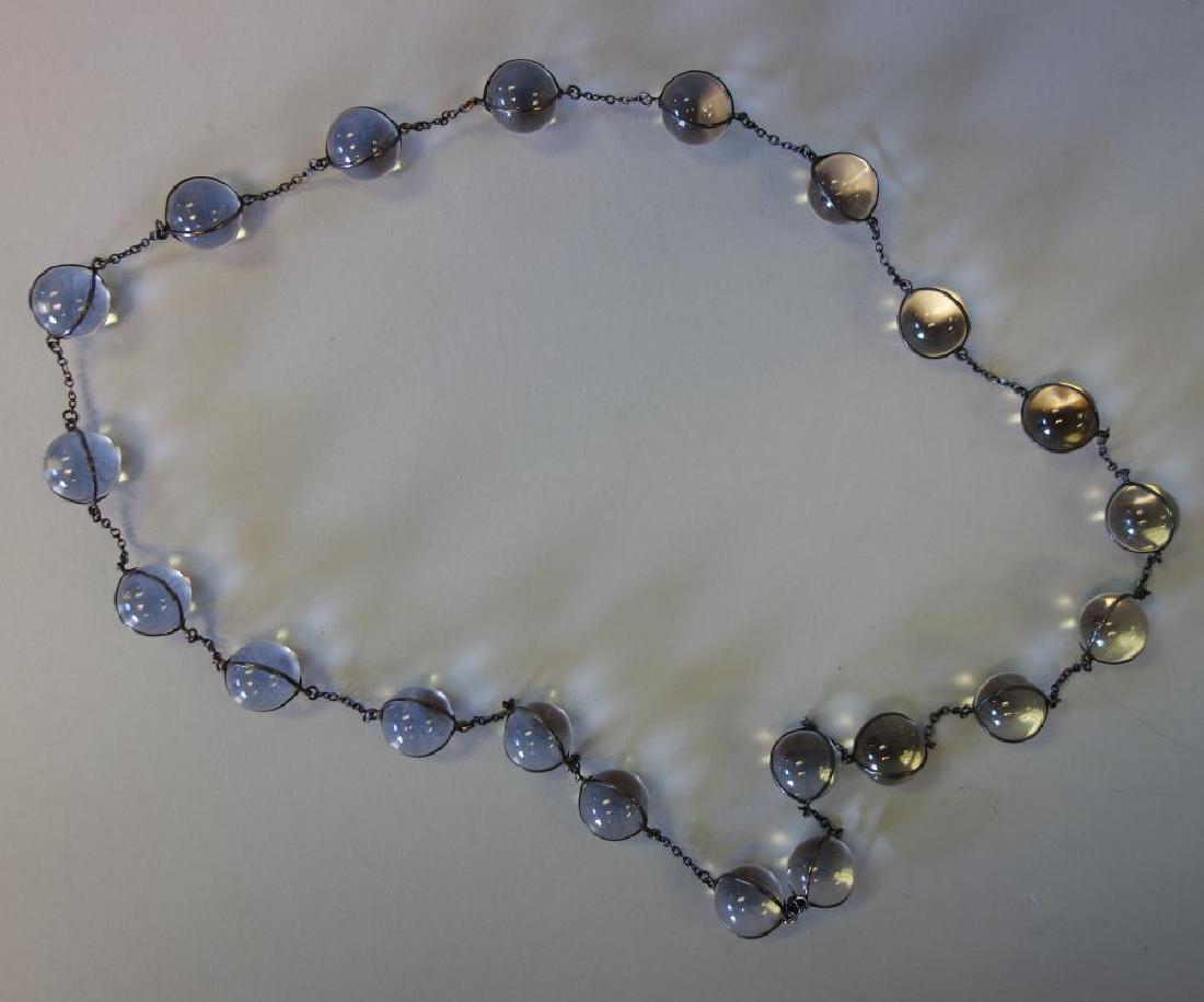 Crystal Pools of Light Beaded & Sterling Necklace (1 of 1)