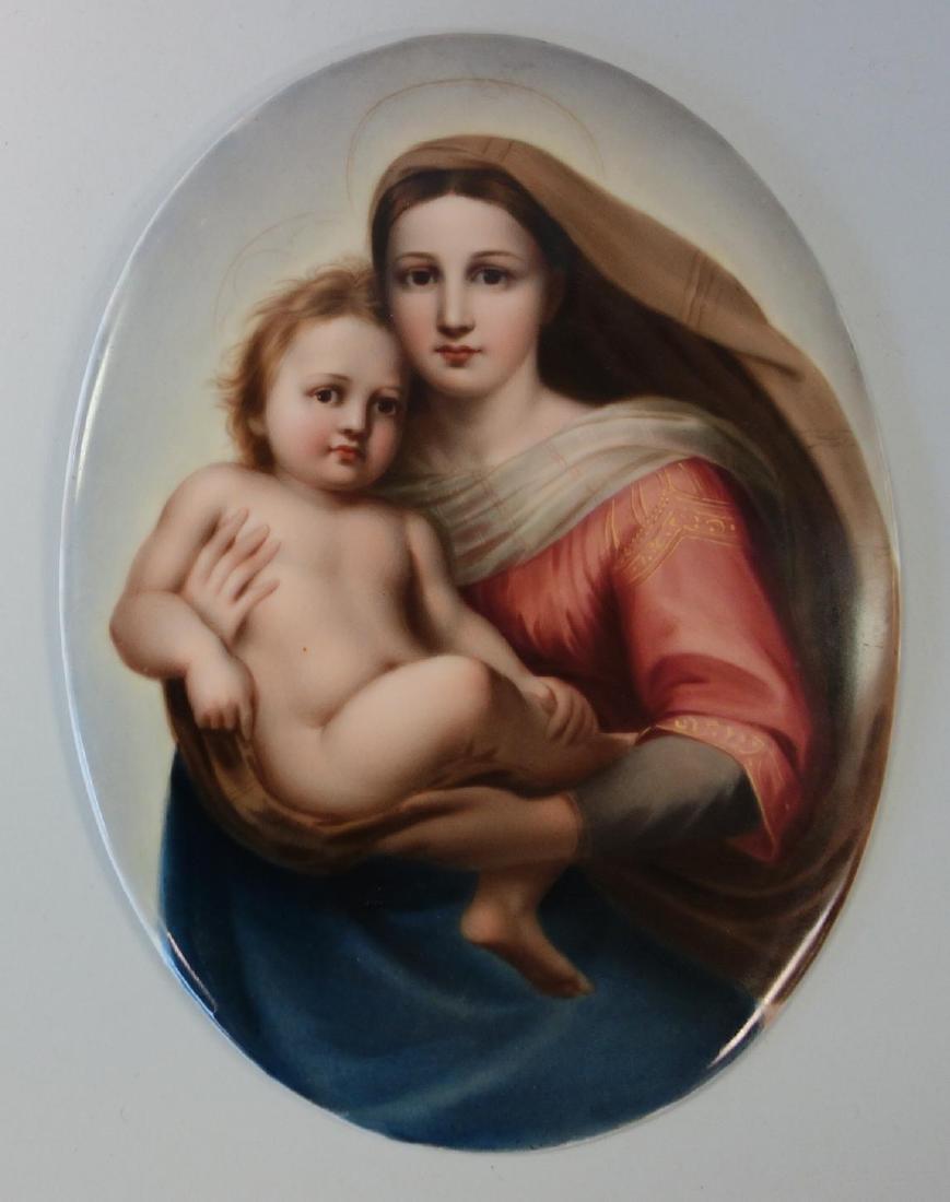 19thc Dresden Porcelain Plaque, L. Sturm (1 of 3)