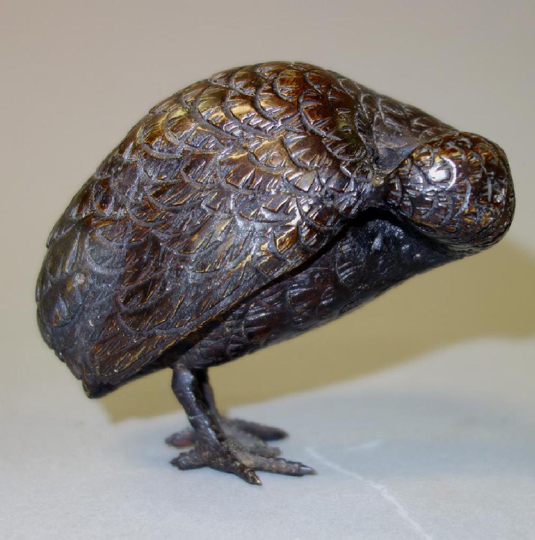 19thc Bronze Model of a Grouse (1 of 2)