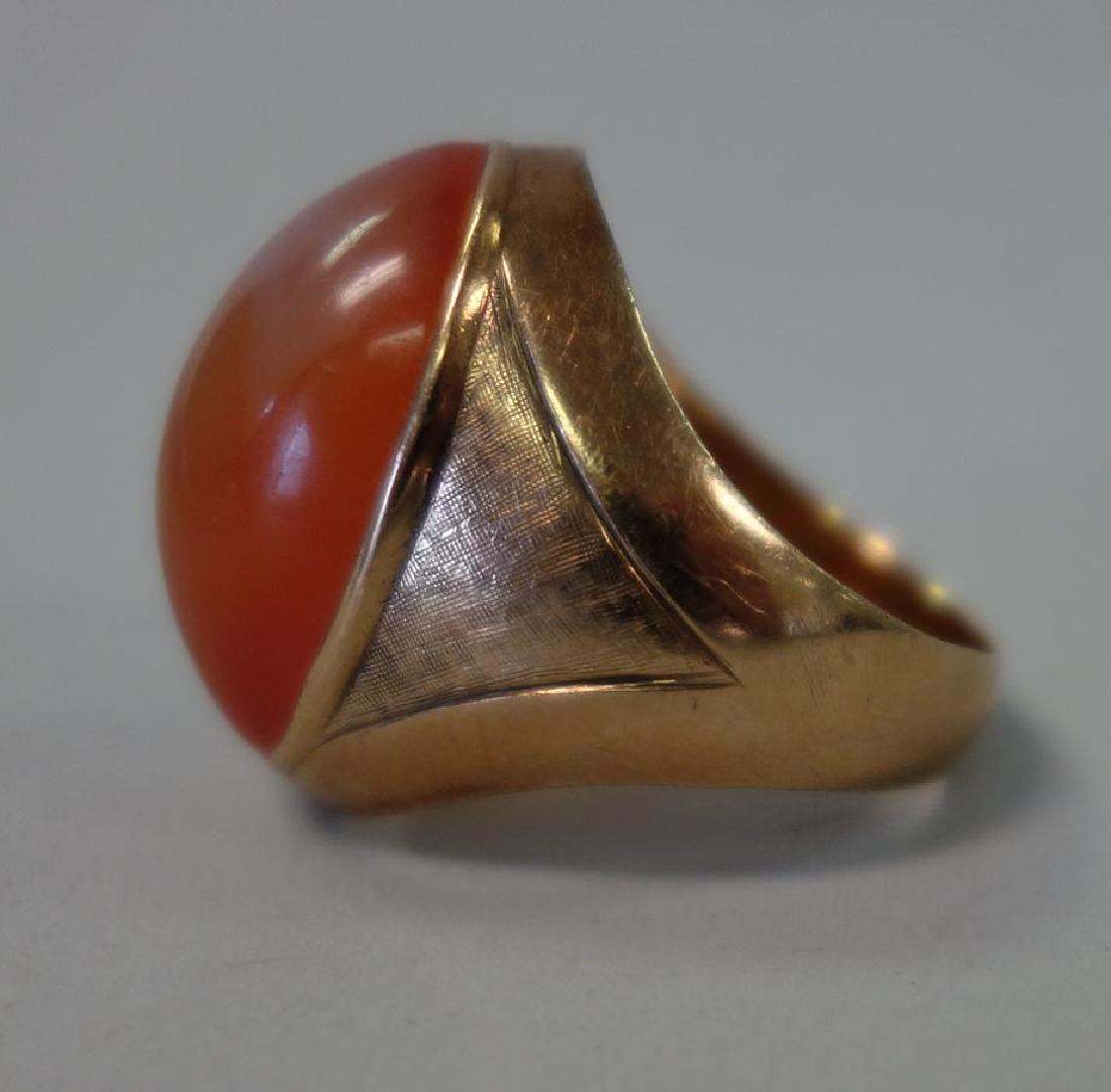 Men's Vintage 14K Gold & Carnelian Ring, 30cts (1 of 2)