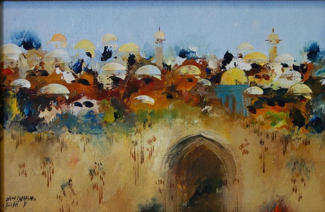 Edward Ben Avram (b-1941) Jerusalem, Oil (1 of 4)