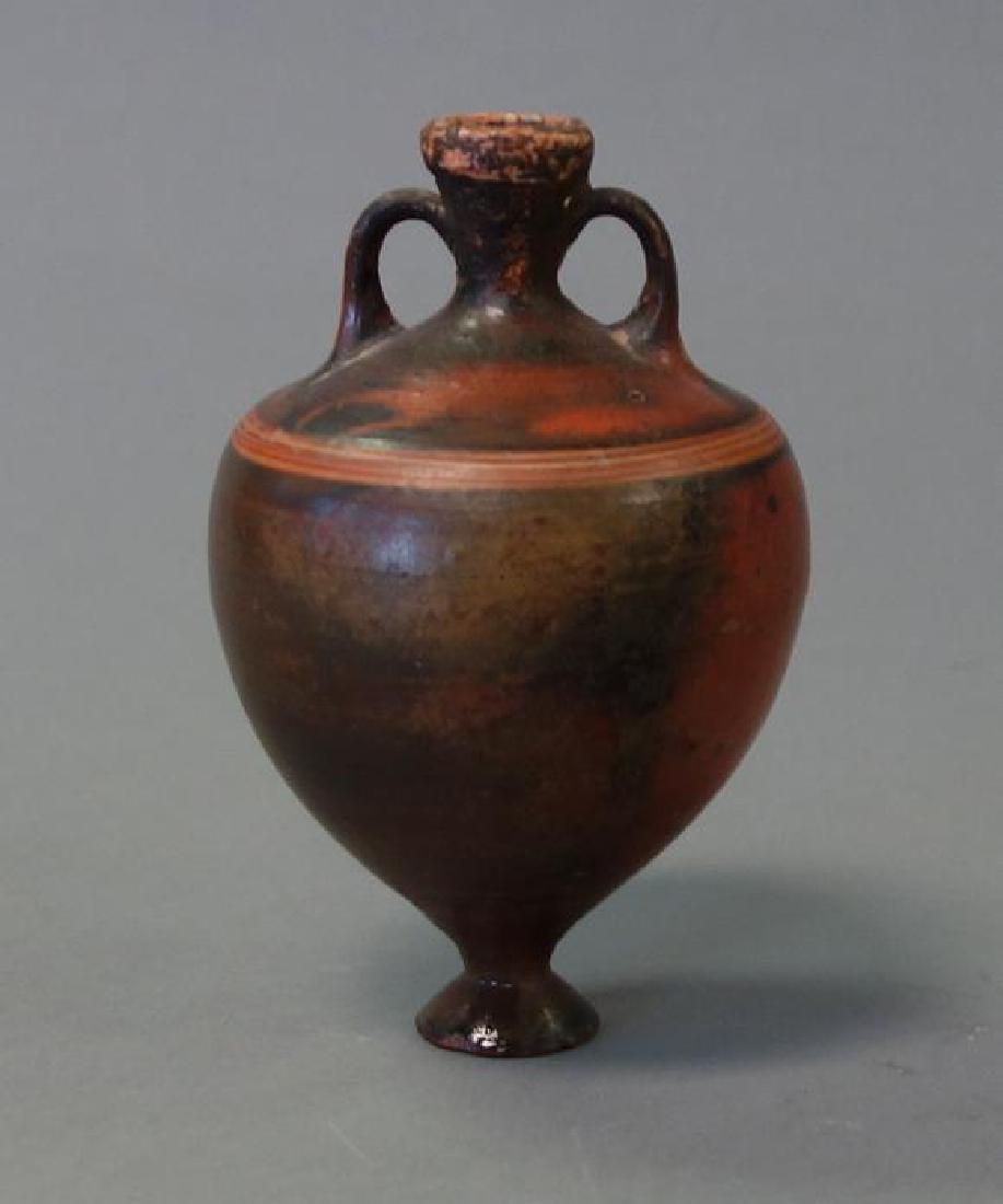 Ancient Greek / Italian Pottery Handled Urn Vessel (1 of 2)