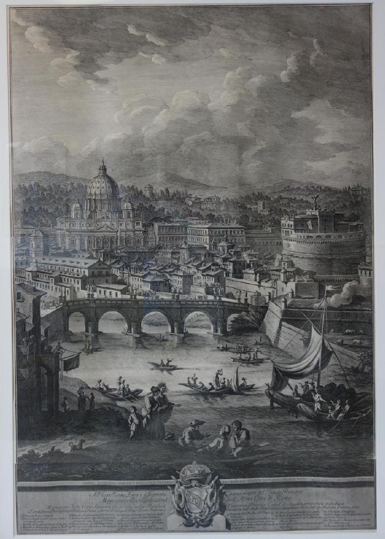 Giuseppe Vasi, Engraving 1765 Grand View of Rome (1 of 9)