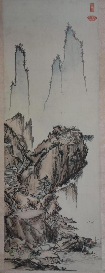 Alison Stilwell Cameron Watercolor Scroll Painting (1 of 3)